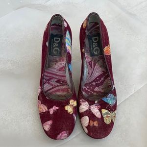 Corduroy D&G Butterfly Heels